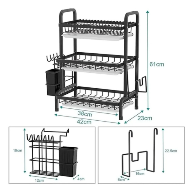 Agregar un subtítulo (7) Escurridor de platos 3 niveles
